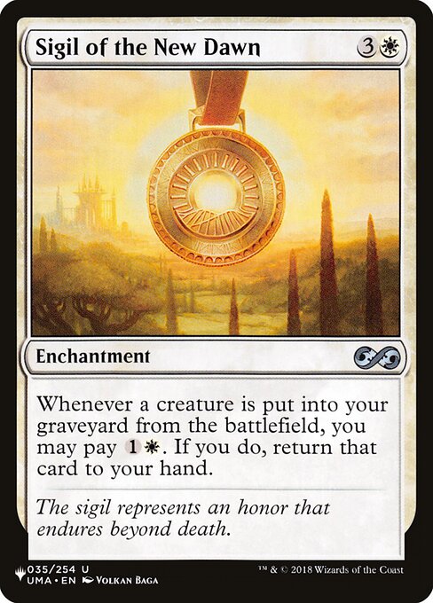 Sigil of the New Dawn (UMA-35) [The List]