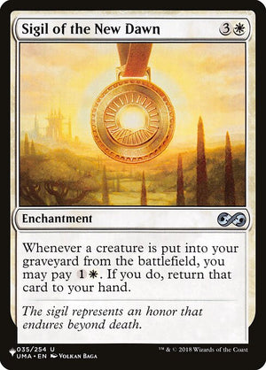Sigil of the New Dawn (UMA-35) [The List]