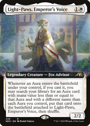 Light-Paws, Emperor's Voice (439) [Kamigawa: Neon Dynasty] [Extended Art]