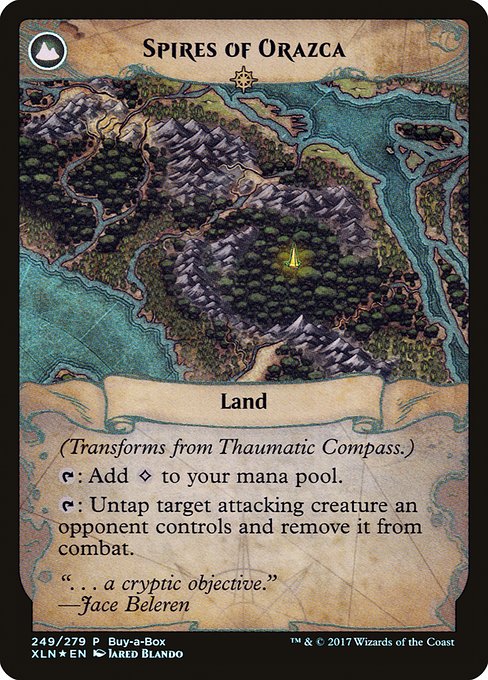 Thaumatic Compass // Spires of Orazca (249) [XLN Treasure Chest] Reverse