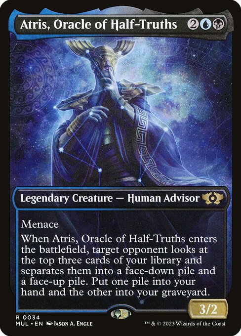 Atris, Oracle of Half-Truths (34) [Multiverse Legends] [Showcase]