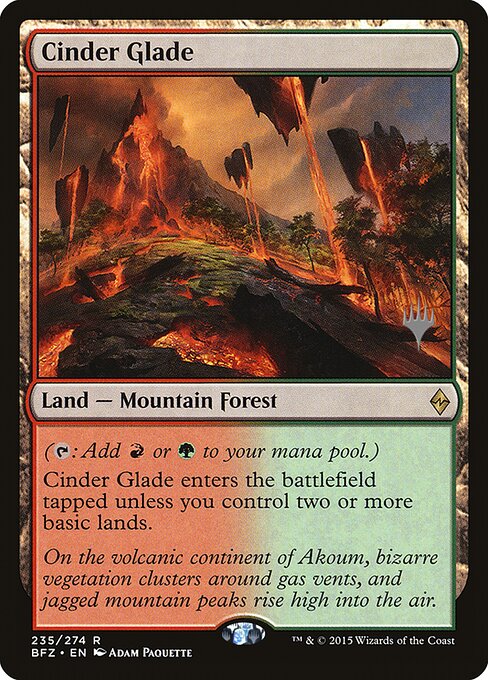 Cinder Glade (235p) [Battle for Zendikar Promos]