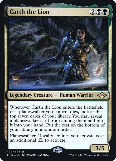 Carth the Lion (189s) [Modern Horizons 2 Promos]
