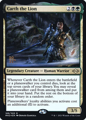 Carth the Lion (189s) [Modern Horizons 2 Promos]