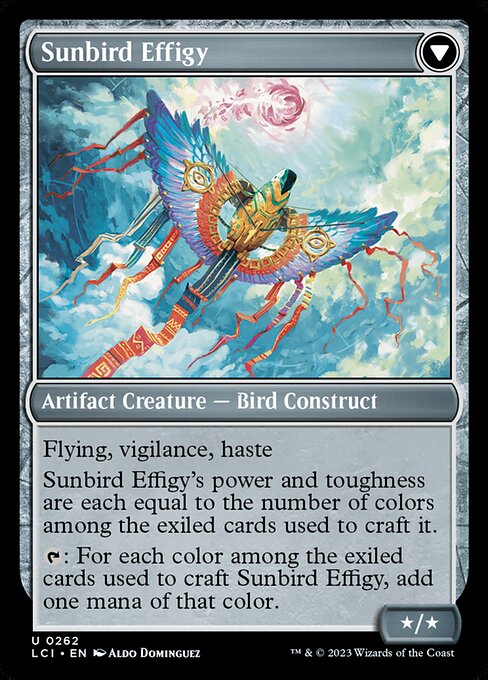 Sunbird Standard // Sunbird Effigy (262) [The Lost Caverns of Ixalan] Reverse