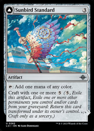 Sunbird Standard // Sunbird Effigy (262) [The Lost Caverns of Ixalan]