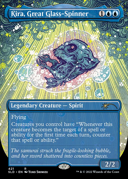 Kira, Great Glass-Spinner (421) [Secret Lair Drop] [Borderless]