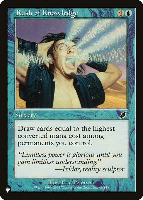 Rush of Knowledge (SCG-49) [The List]