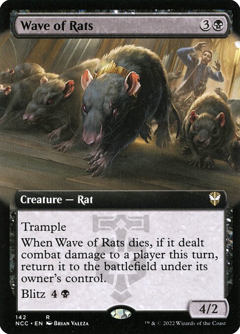 Wave of Rats (142) [New Capenna Commander] [Extended Art]