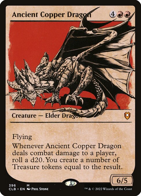Ancient Copper Dragon (396) [Commander Legends: Battle for Baldur's Gate] [Showcase]
