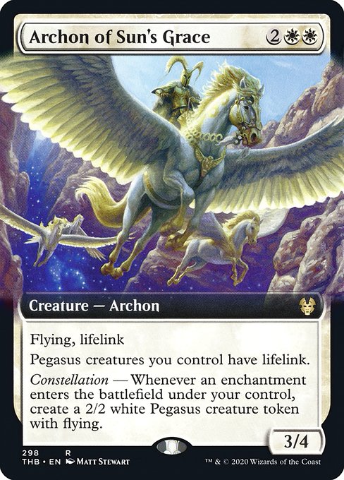 Archon of Sun's Grace (298) [Theros Beyond Death] [Extended Art]