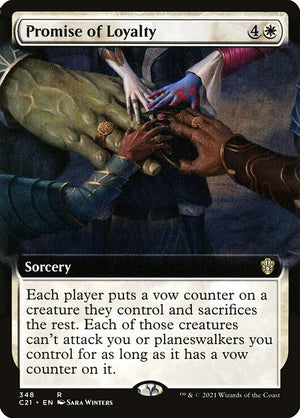 Promise of Loyalty (348) [Commander 2021] [Extended Art]