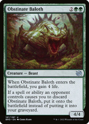 Obstinate Baloth (187) [The Brothers' War]