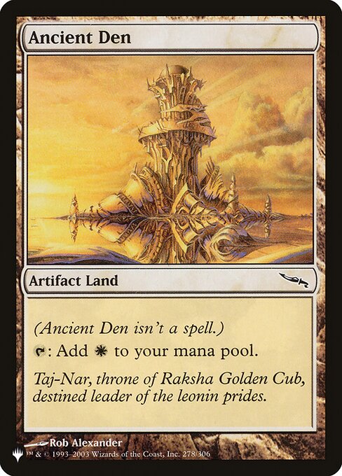 Ancient Den (MRD-278) [The List]