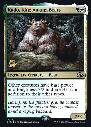 Kudo, King Among Bears (192s) [Modern Horizons 3 Promos]