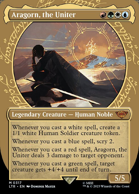 Aragorn, the Uniter (317) [The Lord of the Rings: Tales of Middle-earth] [Showcase, Borderless]