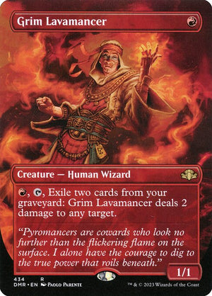 Grim Lavamancer (434) [Dominaria Remastered] [Borderless]