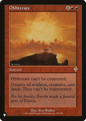 Obliterate (INV-156) [The List]