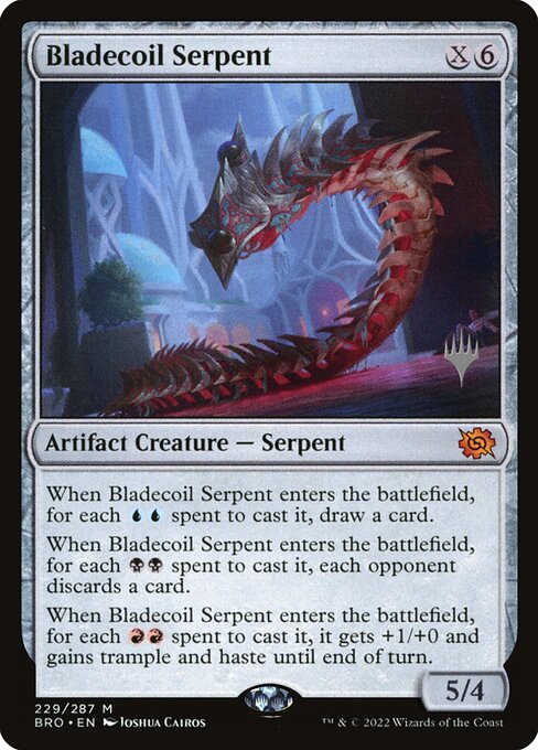 Bladecoil Serpent (229p) [The Brothers' War Promos]
