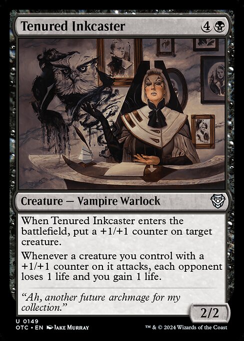 Tenured Inkcaster (149) [Outlaws of Thunder Junction Commander]