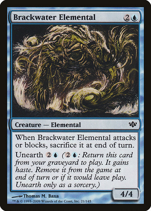Brackwater Elemental (21) [Conflux]