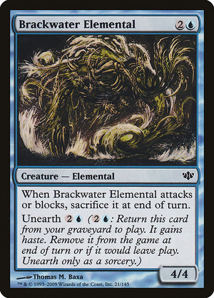 Brackwater Elemental (21) [Conflux]