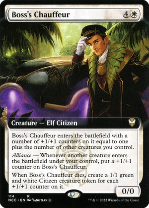 Boss's Chauffeur (114) [New Capenna Commander] [Extended Art]