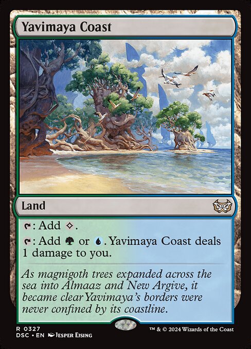 Yavimaya Coast (327) [Duskmourn: House of Horror Commander]