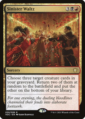 Sinister Waltz (30) [Crimson Vow Commander]