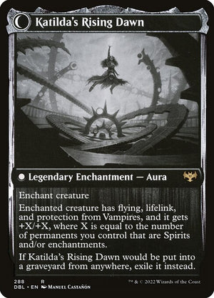Katilda, Dawnhart Martyr // Katilda's Rising Dawn (288) [Innistrad: Double Feature] Reverse