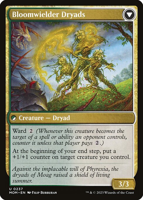 Invasion of Moag // Bloomwielder Dryads (237) [March of the Machine] Reverse