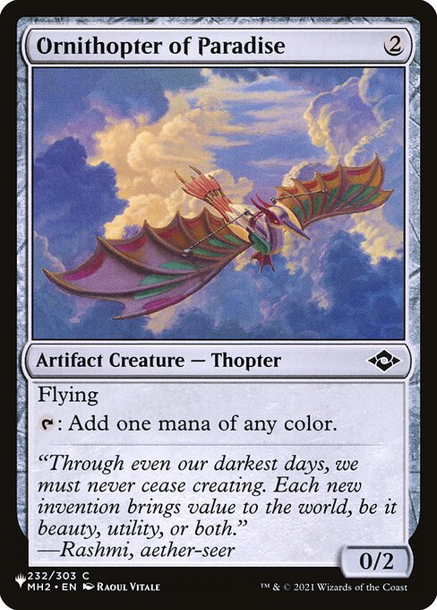 Ornithopter of Paradise (MH2-232) [The List]