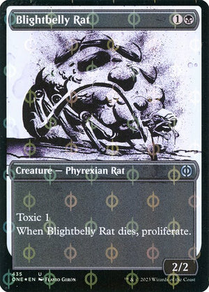 Blightbelly Rat (435) [Phyrexia: All Will Be One] [Showcase]