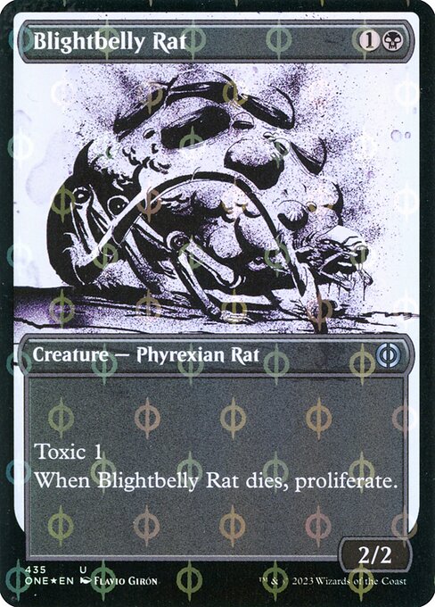 Blightbelly Rat (435) [Phyrexia: All Will Be One] [Showcase]