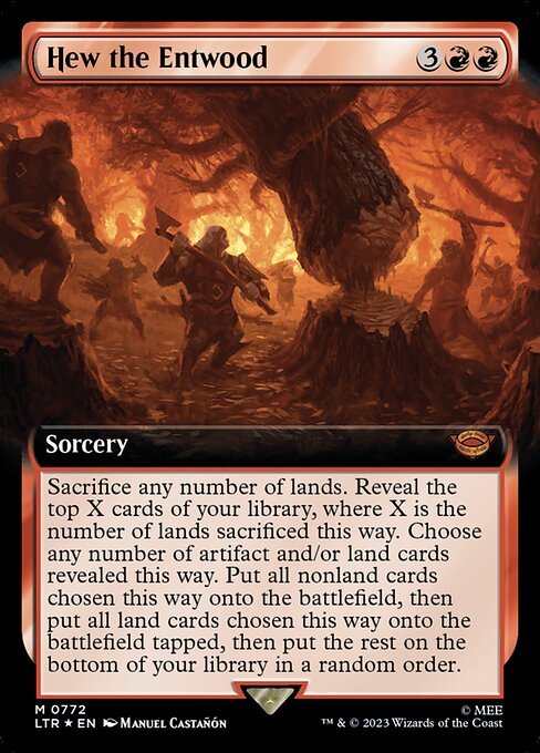 Hew the Entwood (772) [The Lord of the Rings: Tales of Middle-earth] [Extended Art]