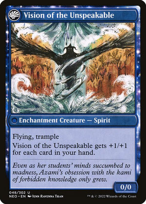 Behold the Unspeakable // Vision of the Unspeakable (48) [Kamigawa: Neon Dynasty] Reverse