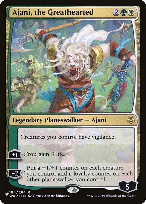 Ajani, the Greathearted (WAR-184) [The List]