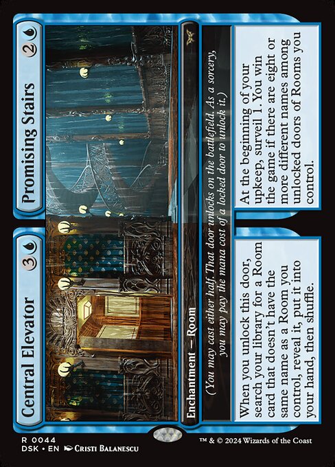 Central Elevator // Promising Stairs (44) [Duskmourn: House of Horror]