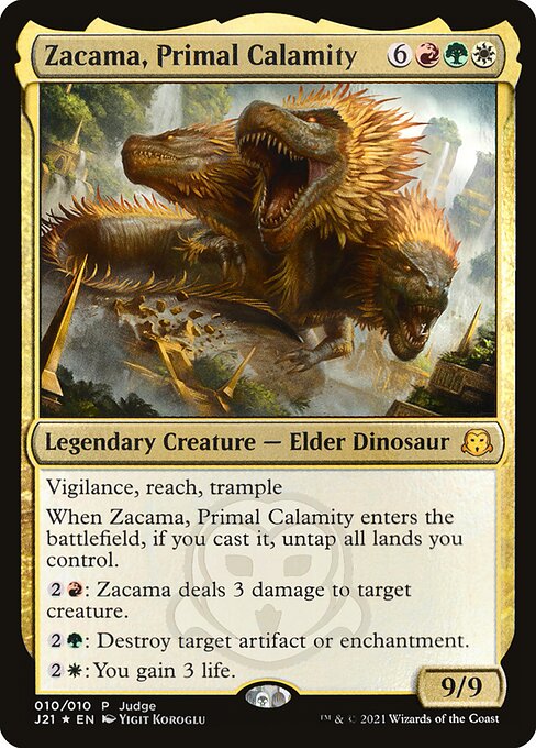 Zacama, Primal Calamity (10) [Judge Gift Cards 2021]