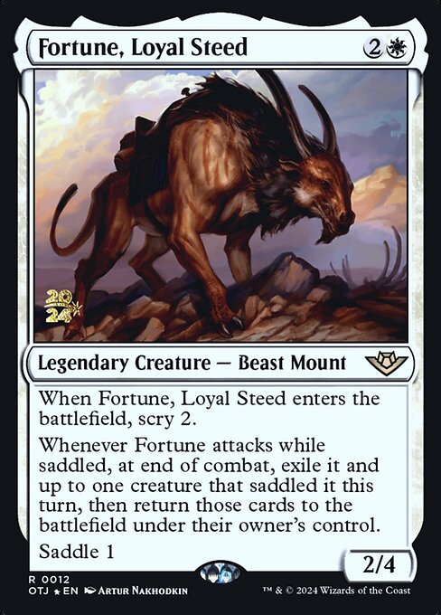 Fortune, Loyal Steed (12s) [Outlaws of Thunder Junction Promos]