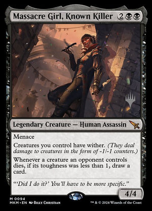 Massacre Girl, Known Killer (94p) [Murders at Karlov Manor Promos]