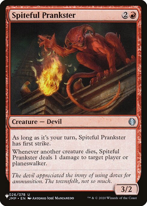 Spiteful Prankster (JMP-26) [The List]