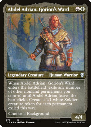 Abdel Adrian, Gorion's Ward (471) [Commander Legends: Battle for Baldur's Gate]