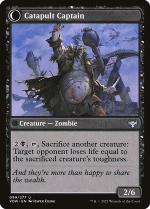Catapult Fodder // Catapult Captain (99) [Innistrad: Crimson Vow] Reverse