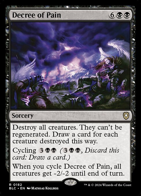 Decree of Pain (182) [Bloomburrow Commander]