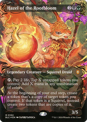 Hazel of the Rootbloom (102) [Bloomburrow Commander]