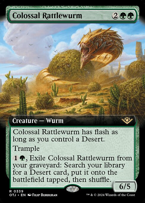 Colossal Rattlewurm (339) [Outlaws of Thunder Junction]