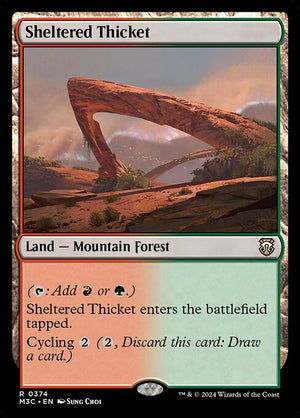 Sheltered Thicket (374) [Modern Horizons 3 Commander]