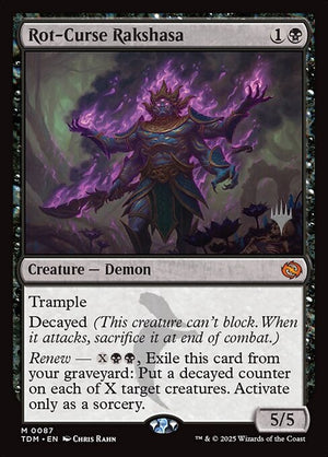 Rot-Curse Rakshasa (87p) [Tarkir: Dragonstorm Promos]