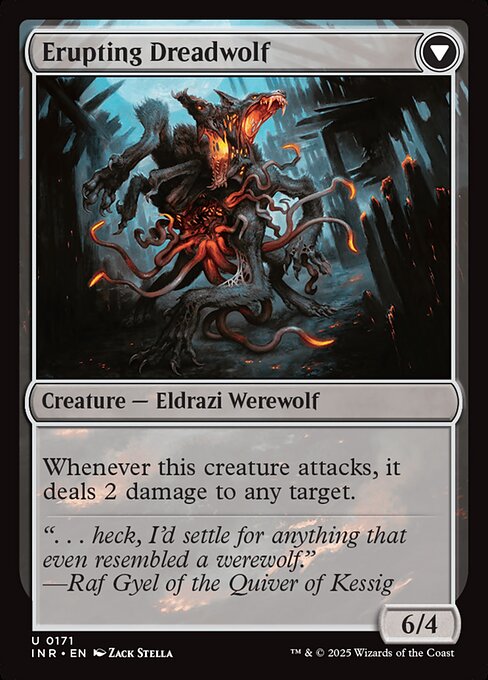Smoldering Werewolf // Erupting Dreadwolf (171) [Innistrad Remastered]